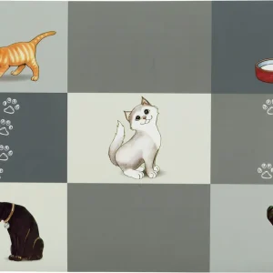Nur Für Kurze Zeit TRIXIE Napfunterlage Patchwork Cat